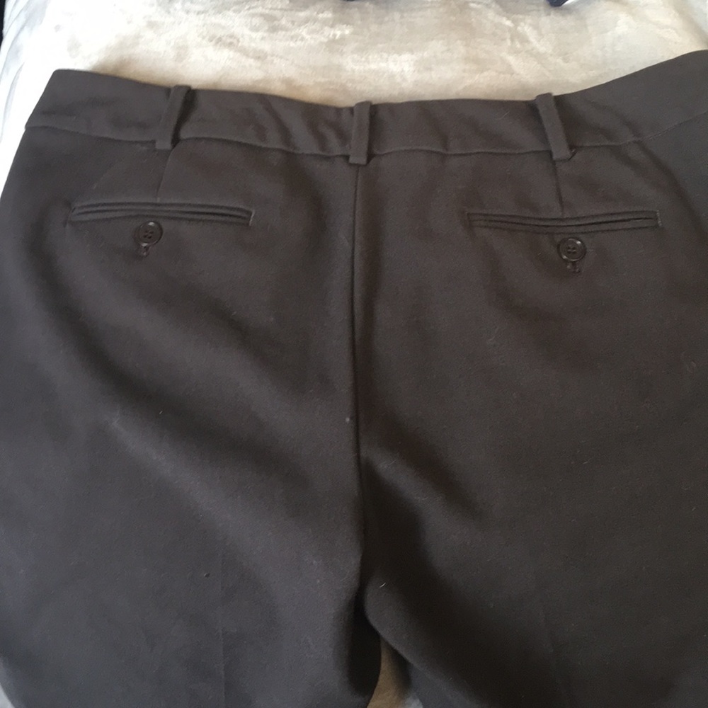 Brown Stretch Polyester Viscose Talbots Slacks - image 6